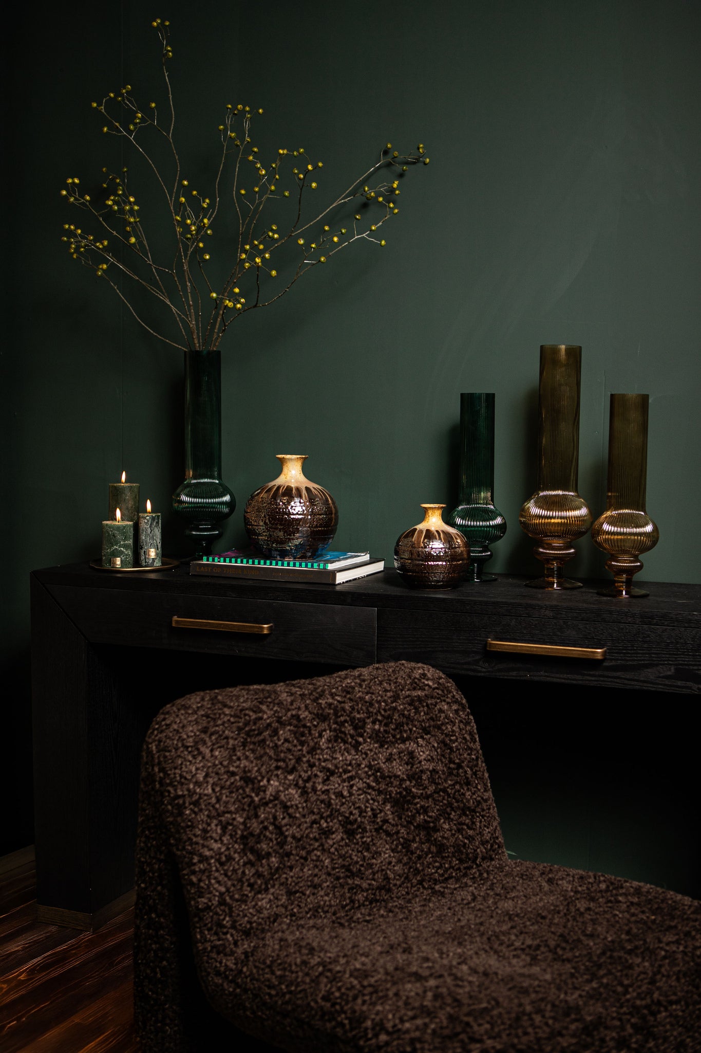 Sidetable / Bureau Tiess Hout 2 Lades PTMD - Bureau - PTMD - livinglovely.nl