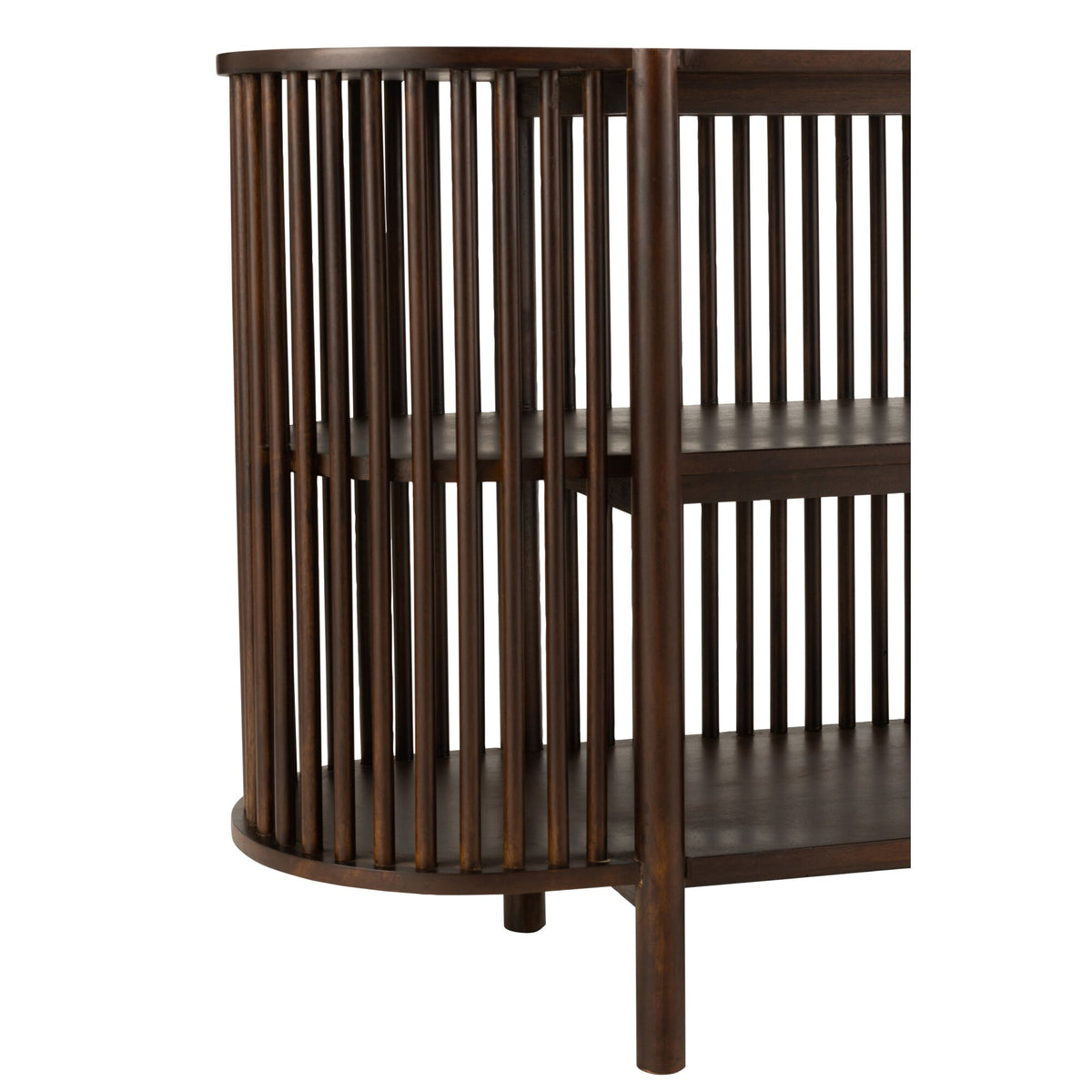 Sidetable Conie 2 Planken Mangohout Donkerbruin J-Line
