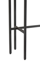 Sidetable Marmer/Ijzer Wit/Zwart - Sidetable - J-Line - livinglovely.nl