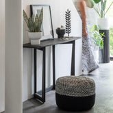 Sidetable Maty Exotiek Hout Zwart - Sidetable - J-Line - livinglovely.nl