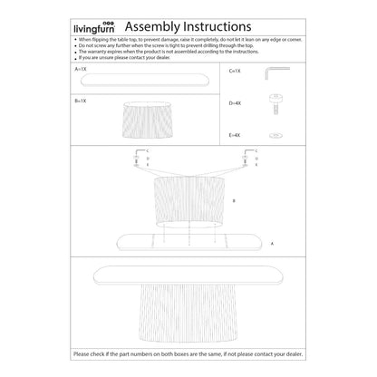 Montage-instructie voor de Salvator sidetable van Livingfurn