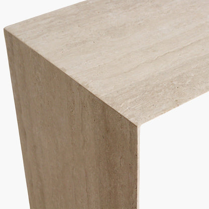 Sidetable Travertin sleaky Raw Materials - Sidetable - Raw Materials - livinglovely.nl