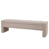 Sidney Bench Cream 160x41x45 cm PTMD - Bankje - PTMD - livinglovely.nl