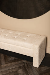Sidney Bench Cream 160x41x45 cm PTMD - Bankje - PTMD - livinglovely.nl
