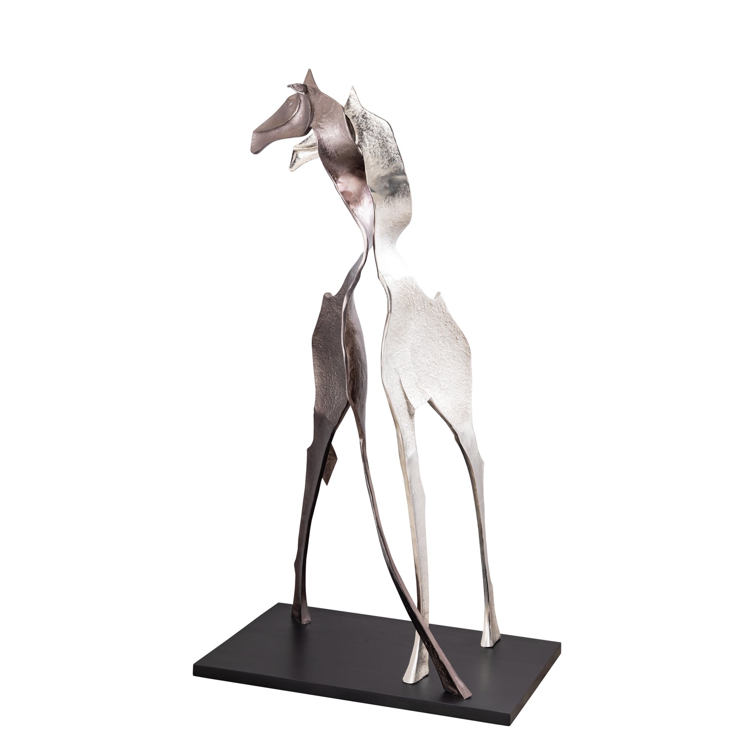 Skye Black Statue Giraffe Large PTMD - Beeld - PTMD - livinglovely.nl