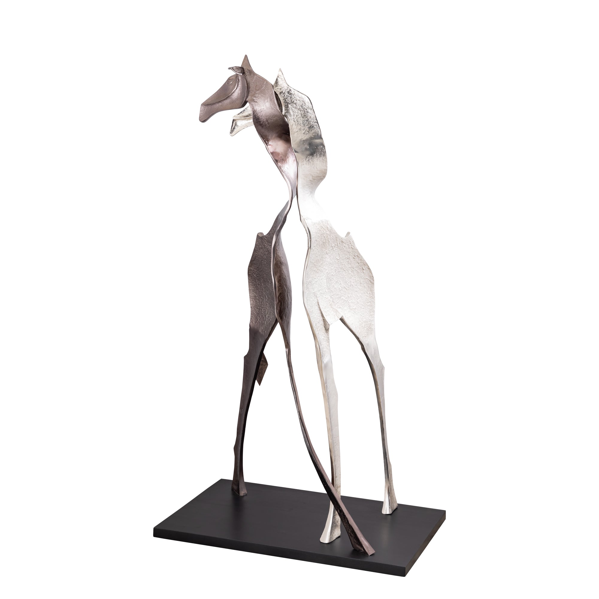 Skye Black Statue Giraffe Large PTMD - Beeld - PTMD - livinglovely.nl