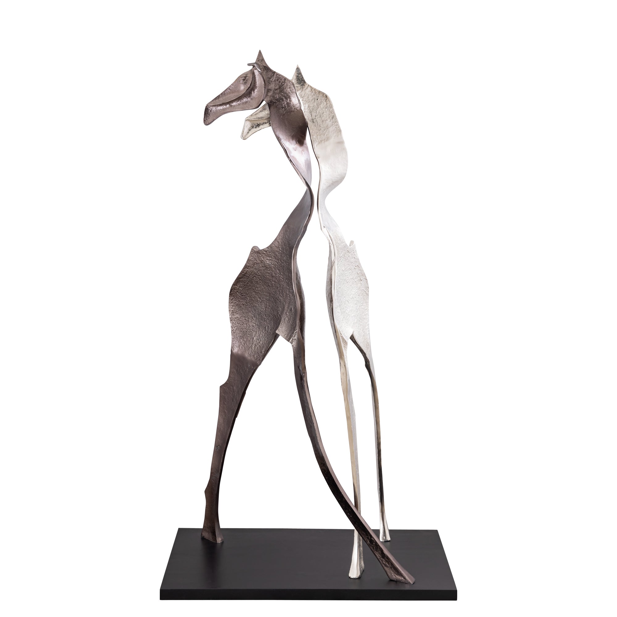 Skye Black Statue Giraffe Large PTMD - Beeld - PTMD - livinglovely.nl