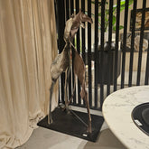 Skye Black Statue Giraffe Large PTMD - Beeld - PTMD - livinglovely.nl