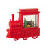 Sneeuwbol Locomotief Kunststof Kerstrood H26cm van J-Line op witte achtergrond