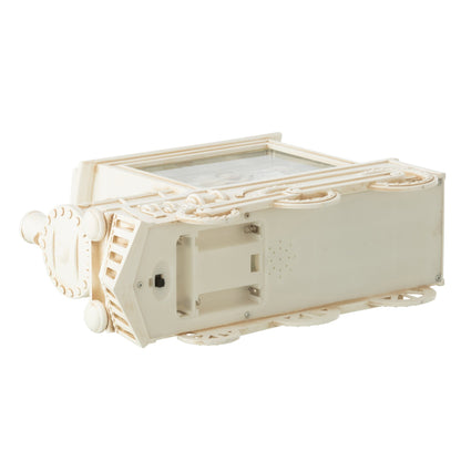 Sneeuwbol Locomotief Kunststof Wit H26cm J-Line
