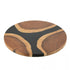 Snijplank Rond Acacia Hout/Epoxyhars Naturel/Zwart - Serveerplank - J-Line - livinglovely.nl