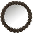 Spiegel Bollen Hout Zwart 80x80cm - Spiegel - J-Line - livinglovely.nl