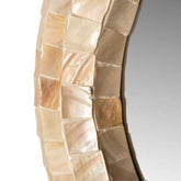 Spiegel Chelsae - 62x6x62 cm - Polyester - Creme PTMD - Spiegel - PTMD - livinglovely.nl