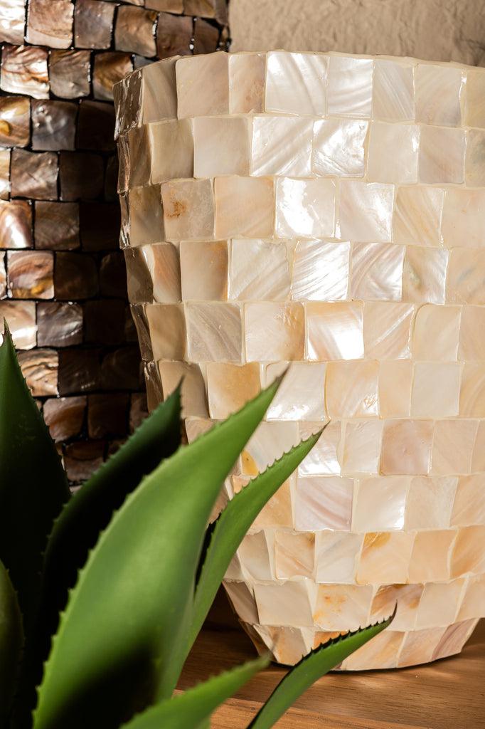 Spiegel Chelsae - 71x13x161 cm - Polyester - Creme PTMD - Spiegel - PTMD - livinglovely.nl