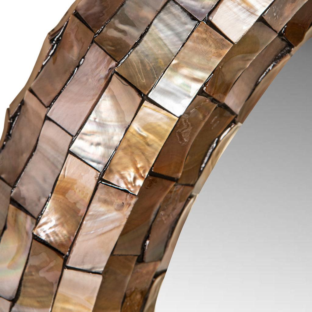 Spiegel Chelsae L - 82x6x82 cm - Polyester - Brons PTMD - Spiegel - PTMD - livinglovely.nl