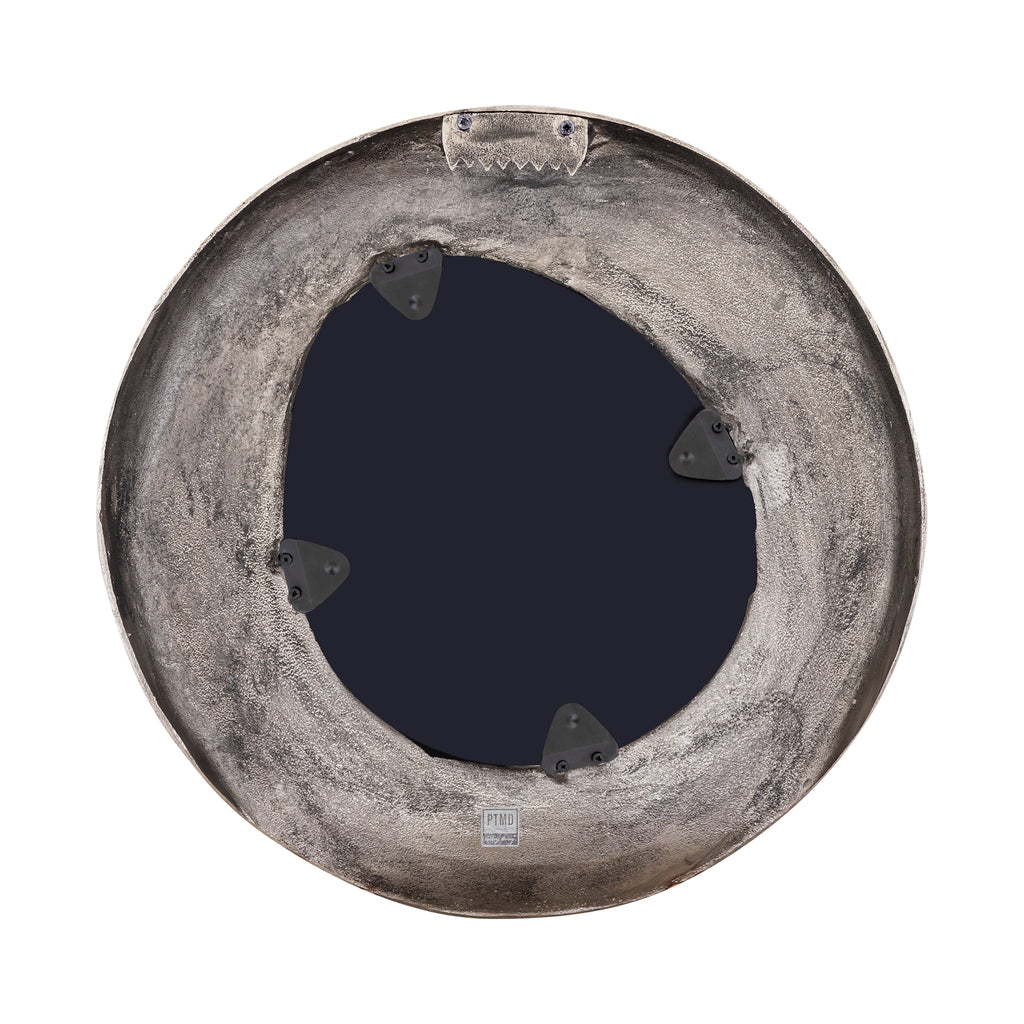 Spiegel Daweson - 60x7x60 cm - Aluminium - Zilver PTMD - Spiegel - PTMD - livinglovely.nl