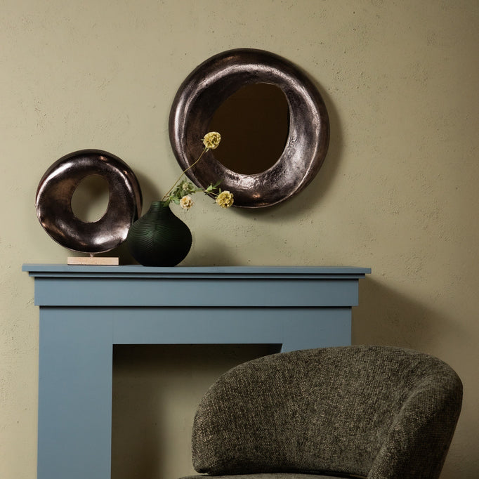 Spiegel Daweson - 60x7x60 cm - Aluminium - Zilver PTMD - Spiegel - PTMD - livinglovely.nl