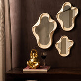 Spiegel Hannah M - 30x3x40 cm - Polyester - Creme PTMD - Spiegel - PTMD - livinglovely.nl