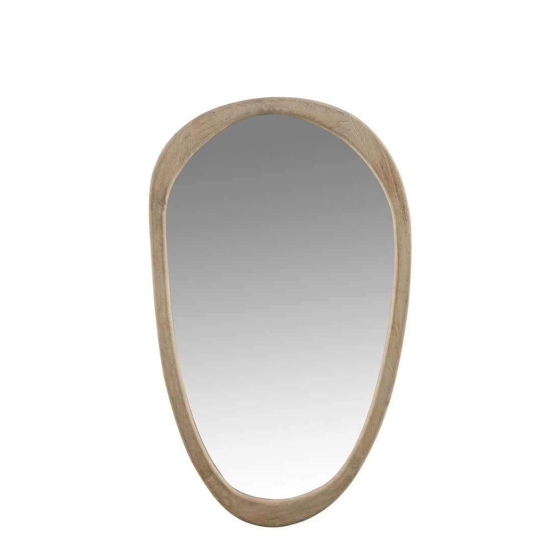 Spiegel Onregelmatig Mangohout Large 51x3.5x83cm - Spiegel - J-Line - livinglovely.nl