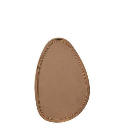 Spiegel Paille Rotan/Glas Natuur Medium - Spiegel - J-Line - livinglovely.nl