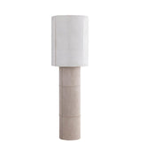 Staande lamp Joanne - 45x45x150 cm - Suede - Beige PTMD , Vloerlamp , PTMD , livinglovely.nl