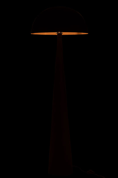 Staanlamp Paddenstoel Metaal Mat Zwart - Vloerlamp - J-Line - livinglovely.nl