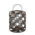 Stenn Brass iron round wired lantern squares L PTMD - Lantaarn - PTMD - livinglovely.nl