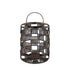 Stenn Brass iron round wired lantern squares S PTMD - Lantaarn - PTMD - livinglovely.nl