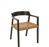 Stoel Emma Teakhout Zwart/Bruin - Eetkamerstoel - J-Line - livinglovely.nl