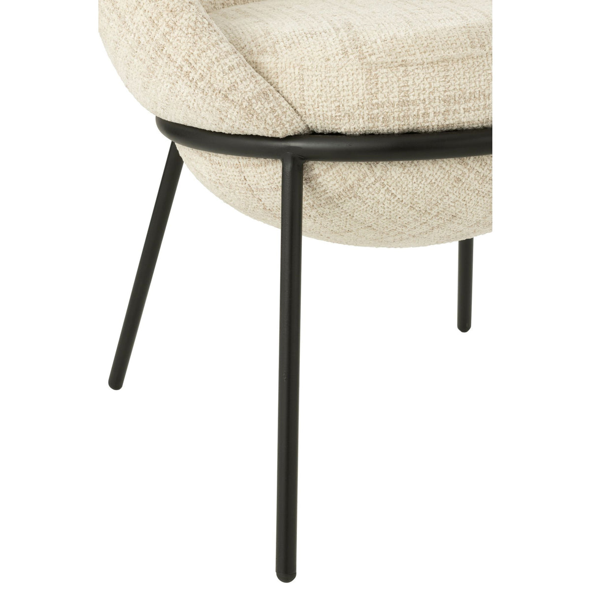Stoel Ijzer Beige/Zwart J-Line