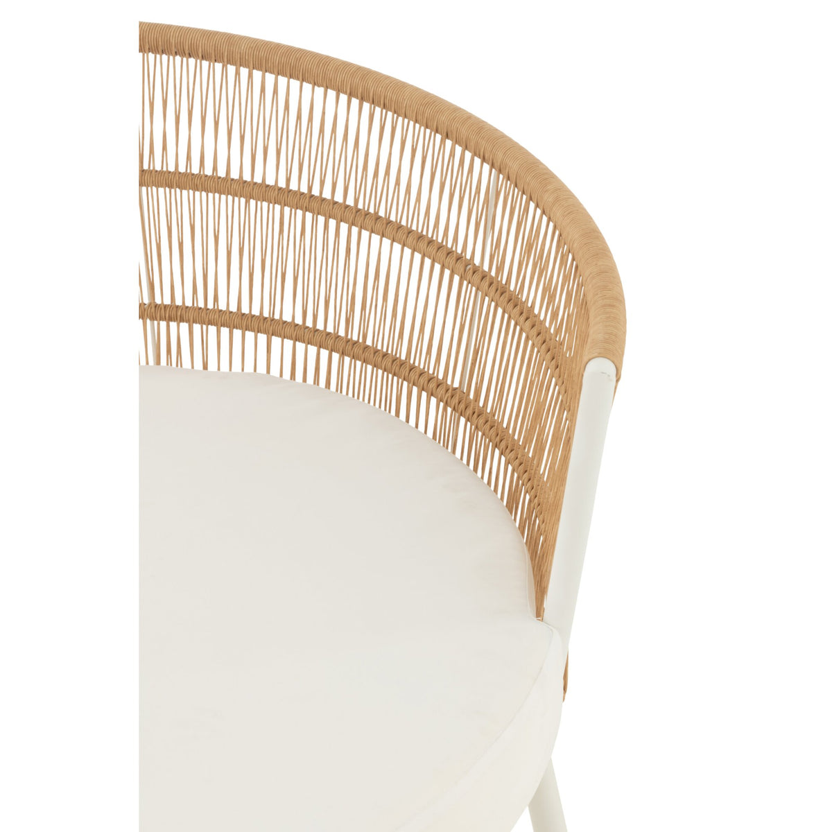 Stoel Joa Metaal/Rotan Wit J-Line