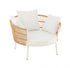 Stoel Joa Metaal/Rotan Wit - Outdoor loungestoel - J-Line - livinglovely.nl
