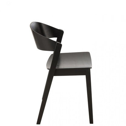 Stoel Laga Eikhout/Multiplex Zwart J-Line