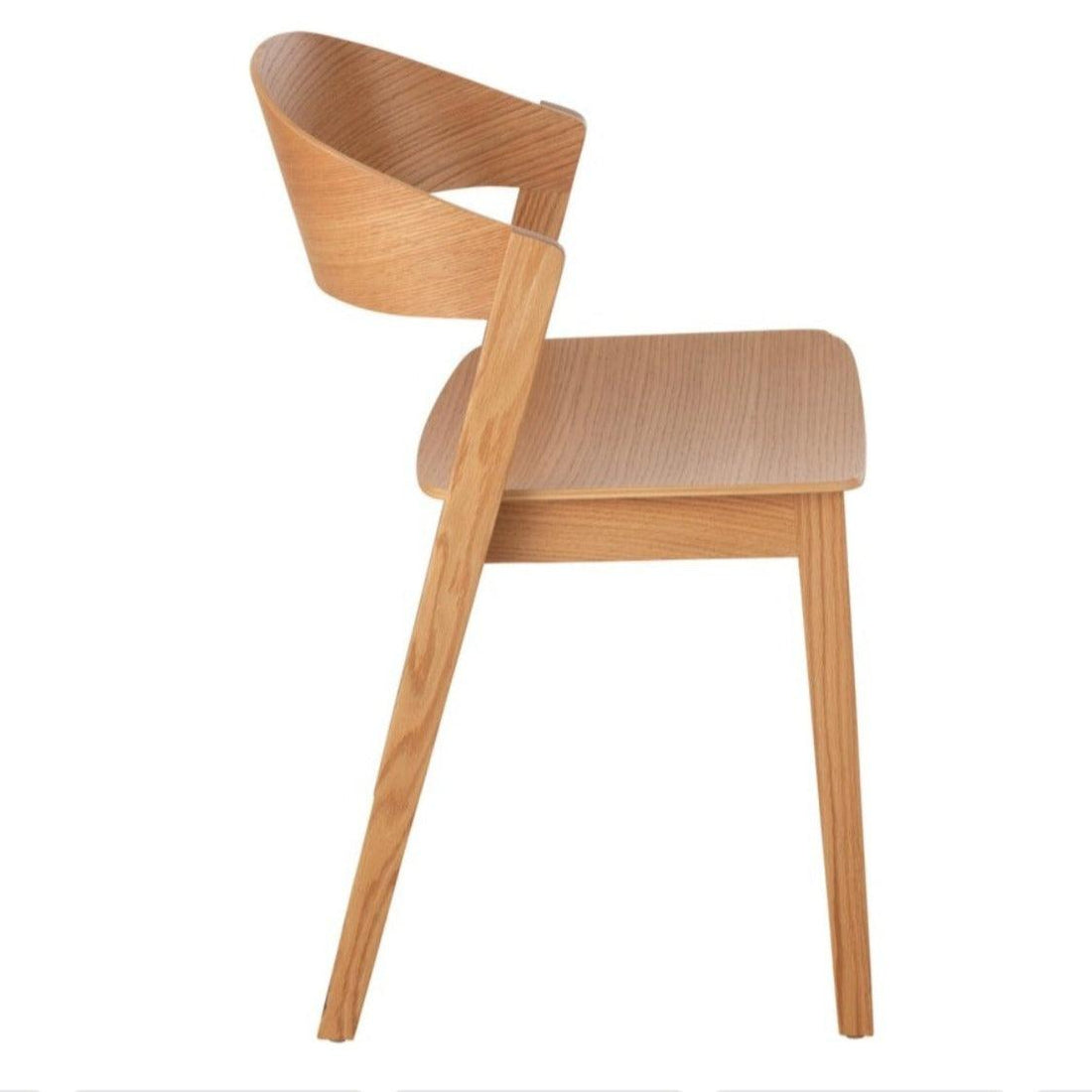 Stoel Laga Eikhout/Multiplex Naturel - Eetkamerstoel - J-Line - livinglovely.nl