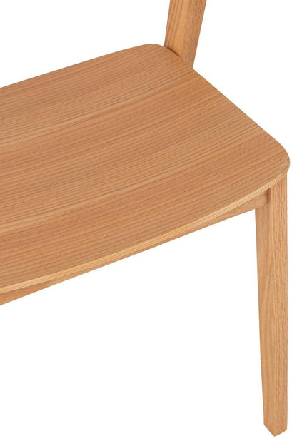 Stoel Laga Eikhout/Multiplex Naturel - Eetkamerstoel - J-Line - livinglovely.nl
