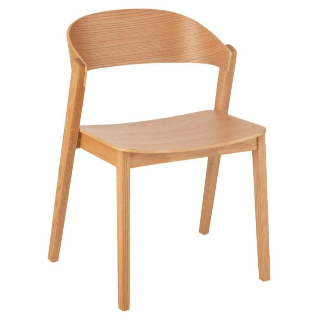 Stoel Laga Eikhout/Multiplex Naturel - Eetkamerstoel - J-Line - livinglovely.nl