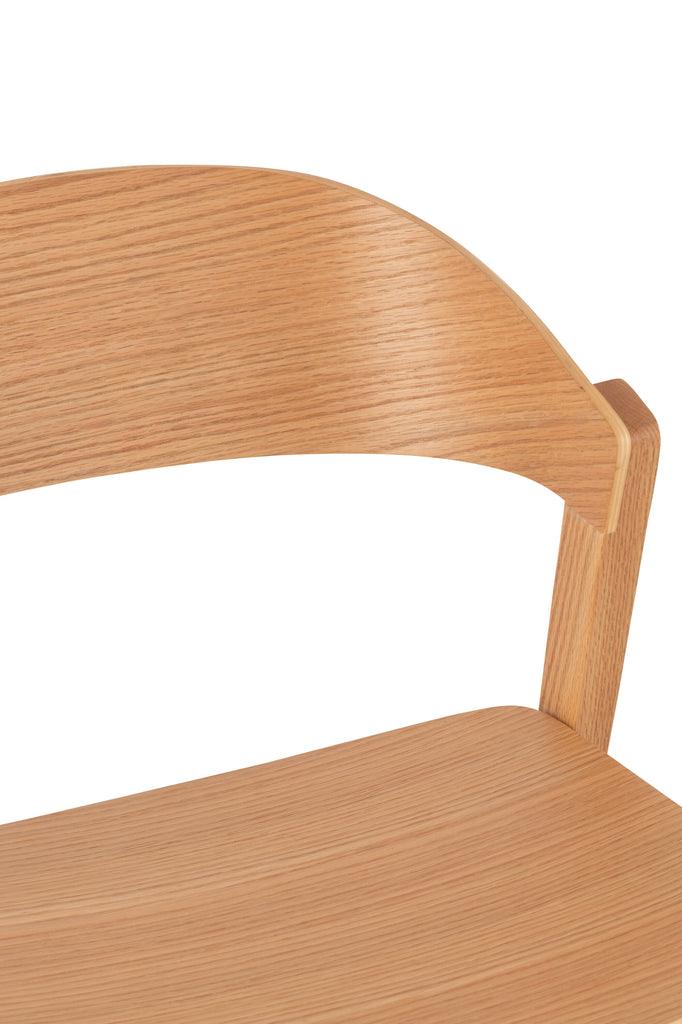 Stoel Laga Eikhout/Multiplex Naturel - Eetkamerstoel - J-Line - livinglovely.nl