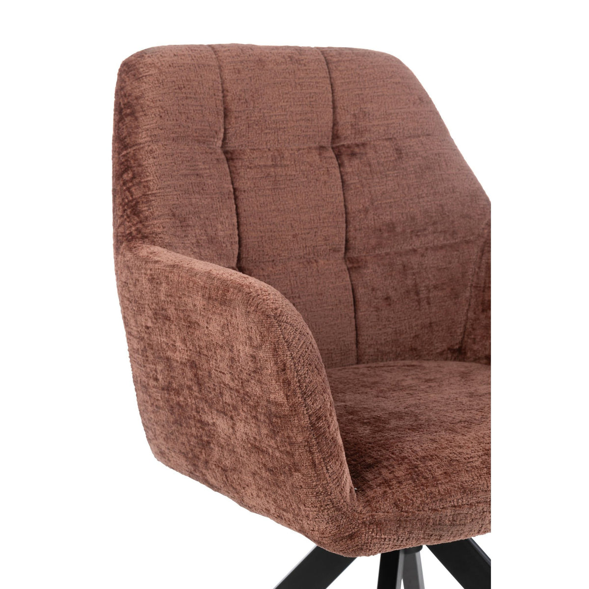 Stoel Louna Ijzer/Acryl Bruin J-Line