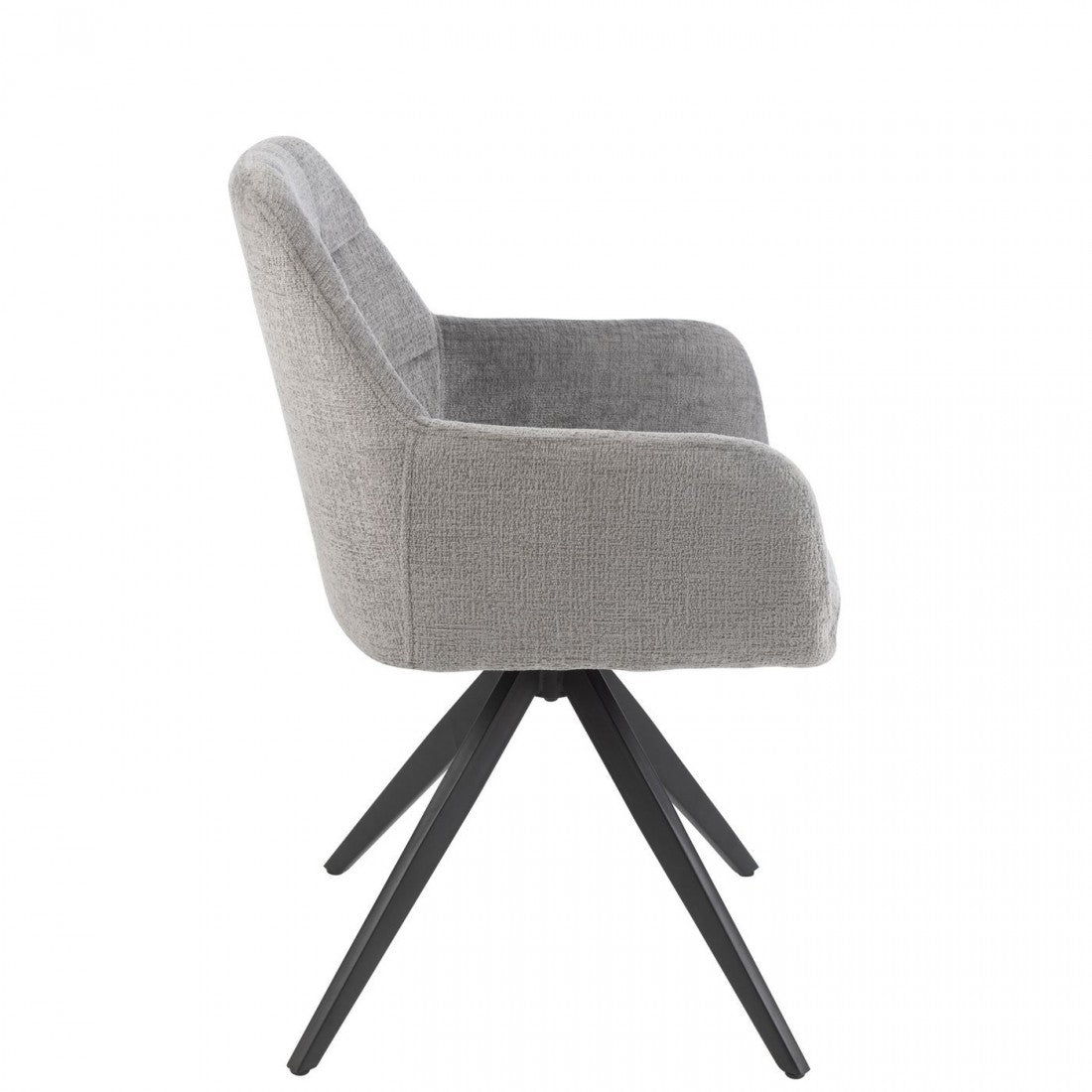 Stoel Louna Ijzer/Acryl Grijs J-Line