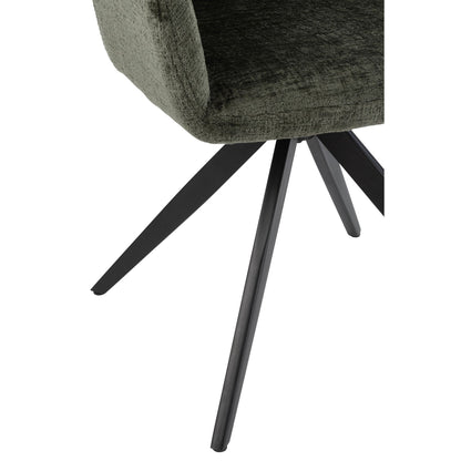 Stoel Louna Ijzer/Acryl Groen J-Line