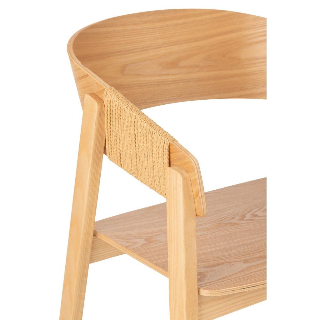 Stoel Naga Essenhout/Touw Naturel J-Line