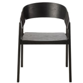 Stoel Naga Essenhout/Touw Zwart - Eetkamerstoel - J-Line - livinglovely.nl