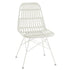 Stoel Rachel Buiten Metaal/Rattan Wit - Eetkamerstoel - J-Line - livinglovely.nl