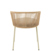 Stoel Toa Metaal/Koord Beige - Terrasstoel - J-Line - livinglovely.nl