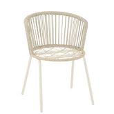 Stoel Toa Metaal/Touw Grijs - Terrasstoel - J-Line - livinglovely.nl