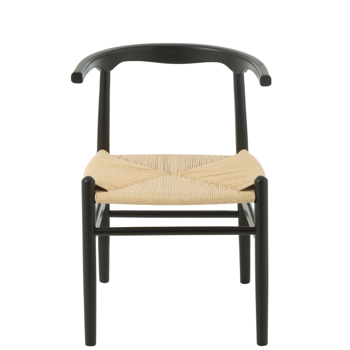 Stoel Toon Beukenhout/Touw Zwart J-Line