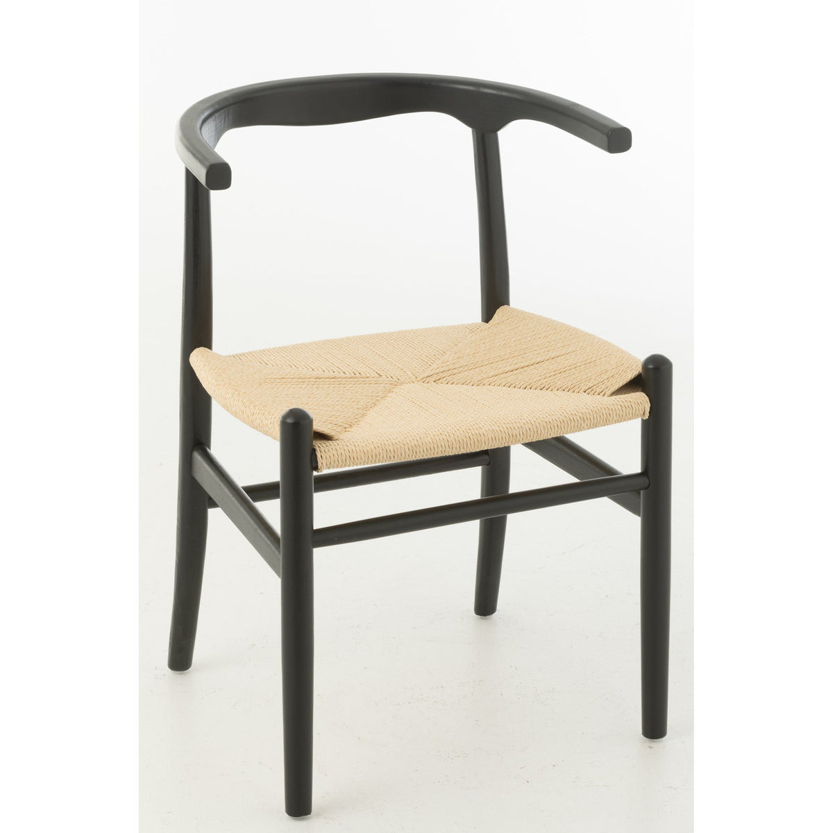 Stoel Toon Beukenhout/Touw Zwart J-Line