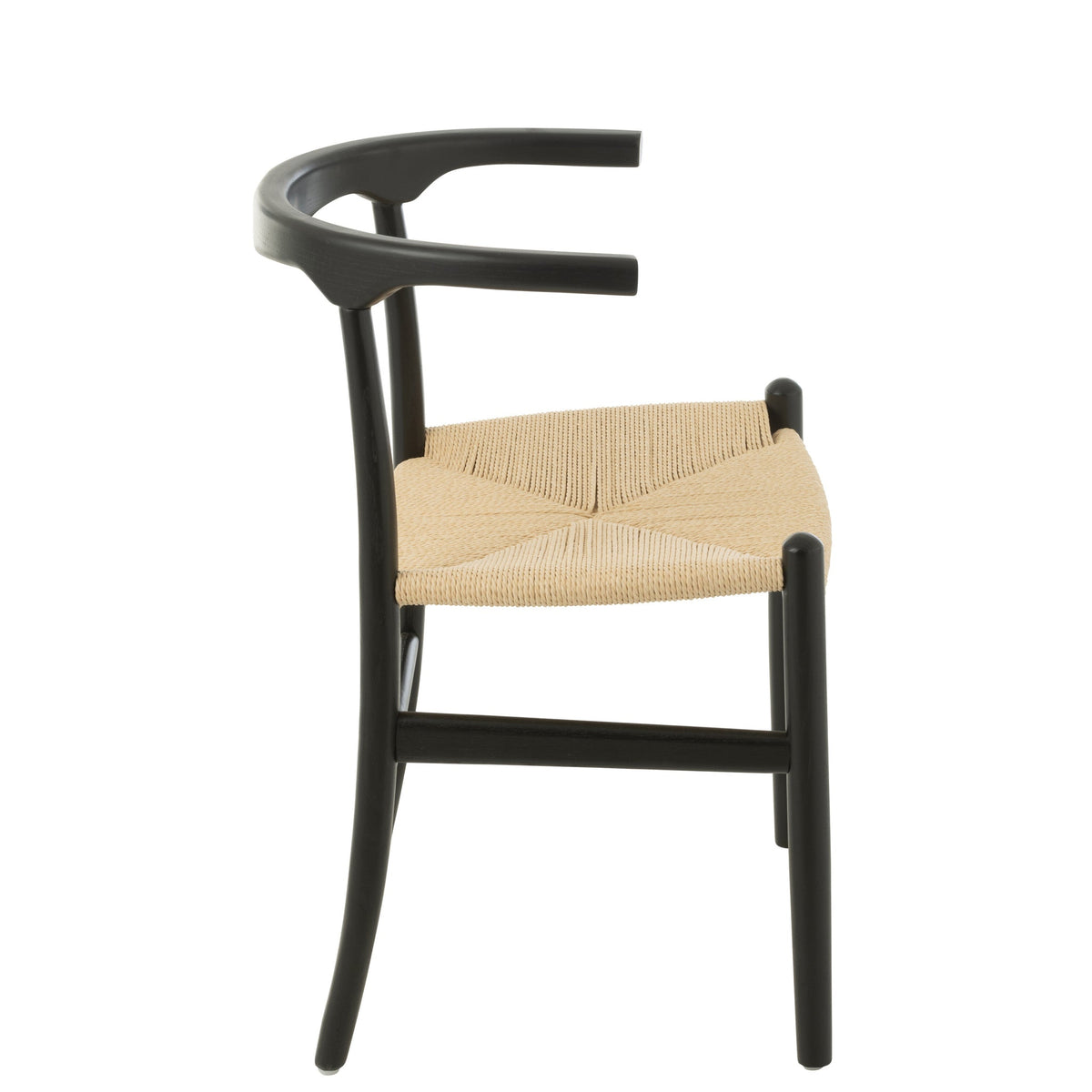 Stoel Toon Beukenhout/Touw Zwart J-Line