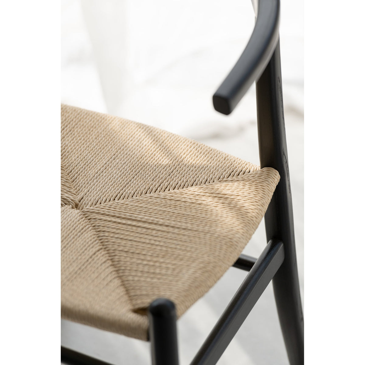 Stoel Toon Beukenhout/Touw Zwart J-Line