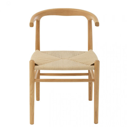 Stoel Toon Beukenhout/Touw Naturel - Eetkamerstoel - J-Line - livinglovely.nl